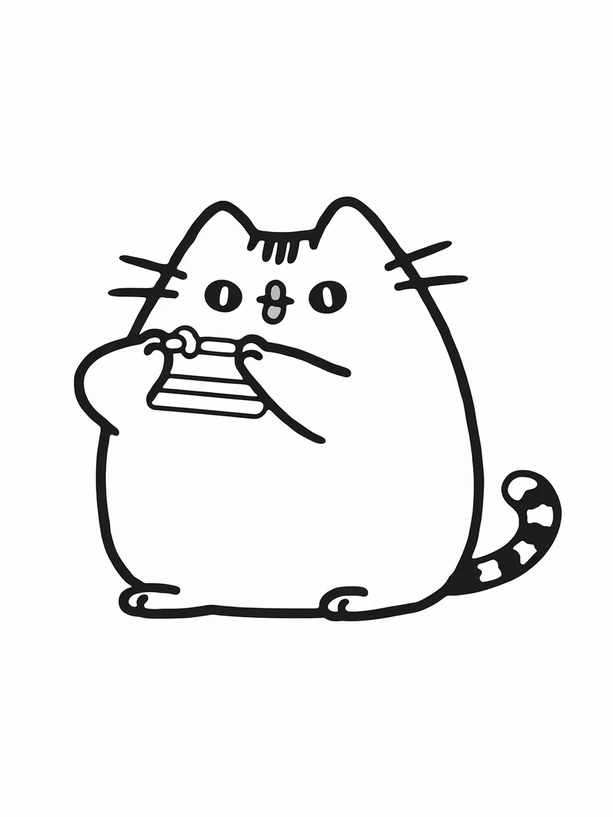 Pusheen coloring pages - 1869 | ColoringPagesDesign