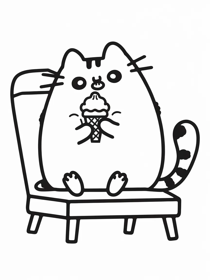 Pusheen coloring pages - 2401 | ColoringPagesDesign