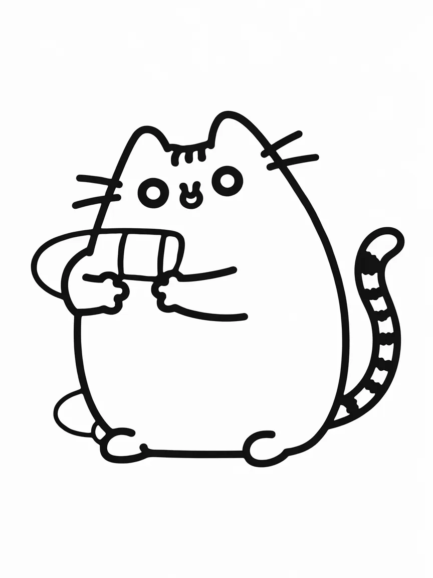 Pusheen coloring pages - 2402 | ColoringPagesDesign