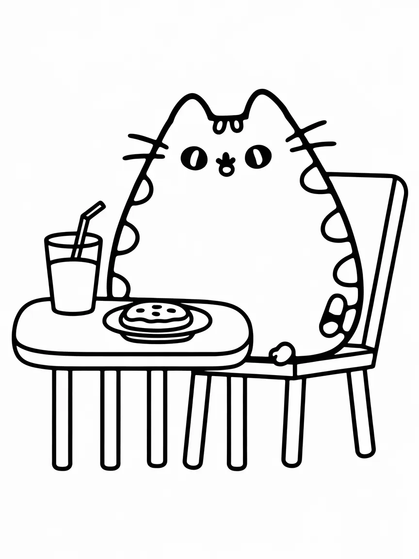 Pusheen coloring pages - 2404 | ColoringPagesDesign