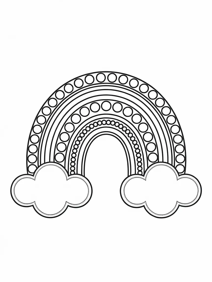 Rainbow coloring pages - 923 | ColoringPagesDesign