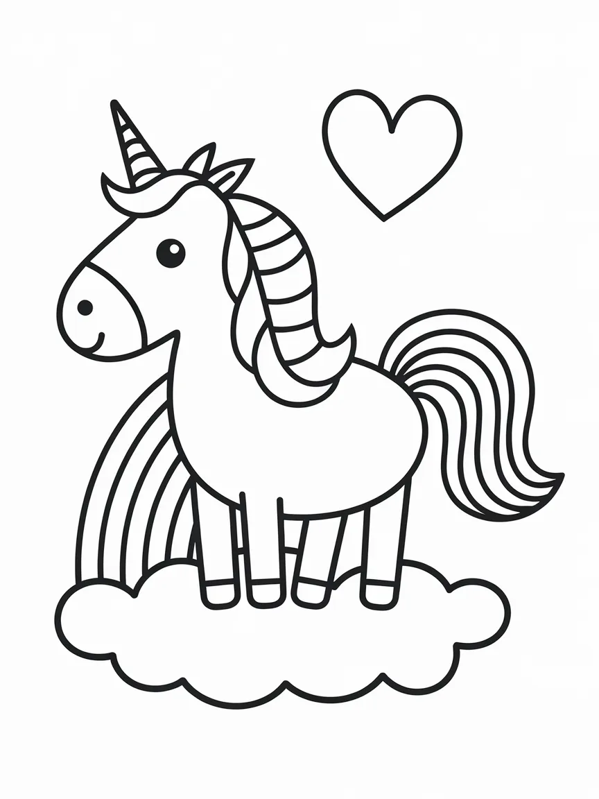 Rainbow coloring pages - 1806 | ColoringPagesDesign