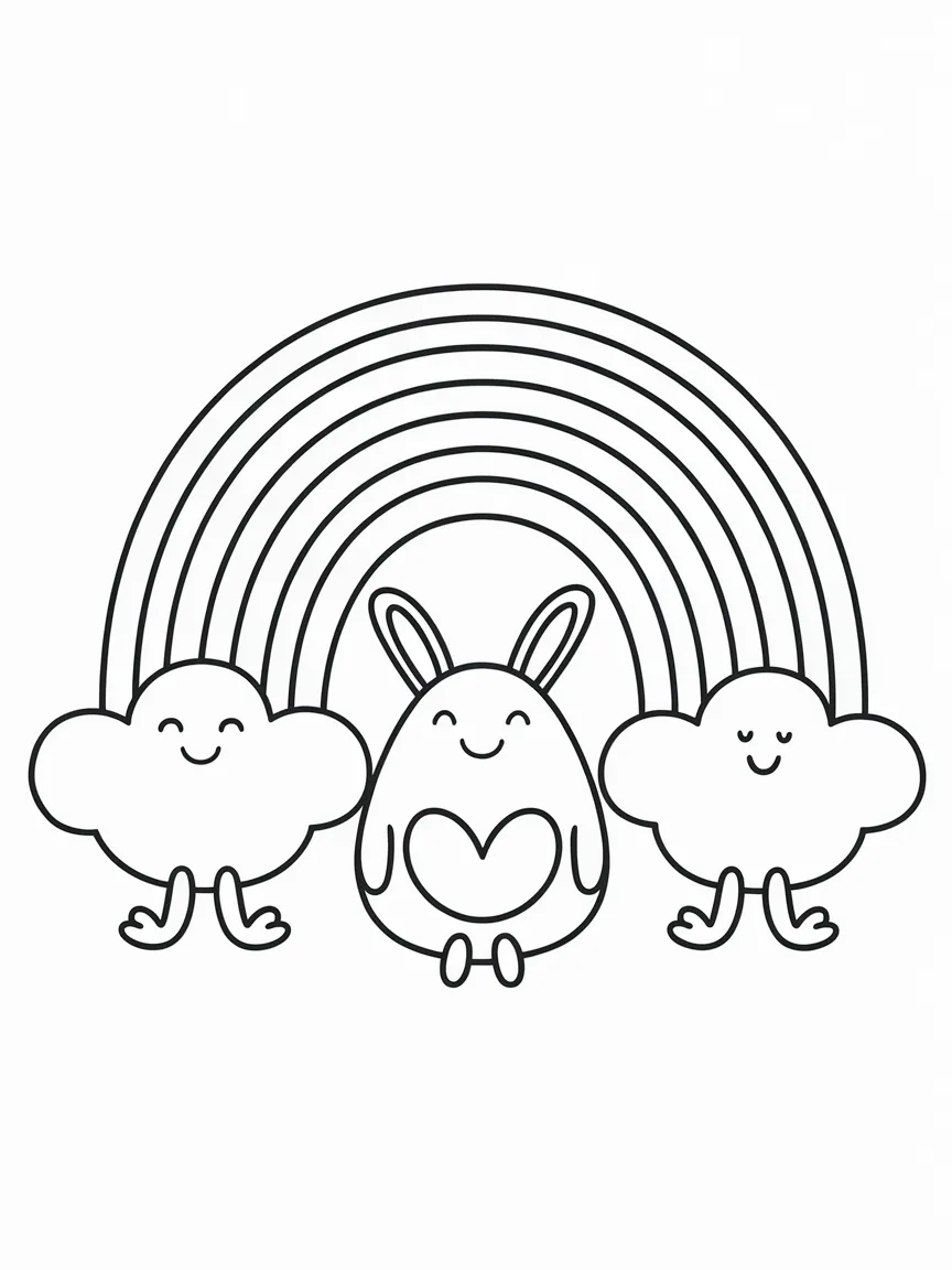 Rainbow friends coloring pages - 486 | ColoringPagesDesign