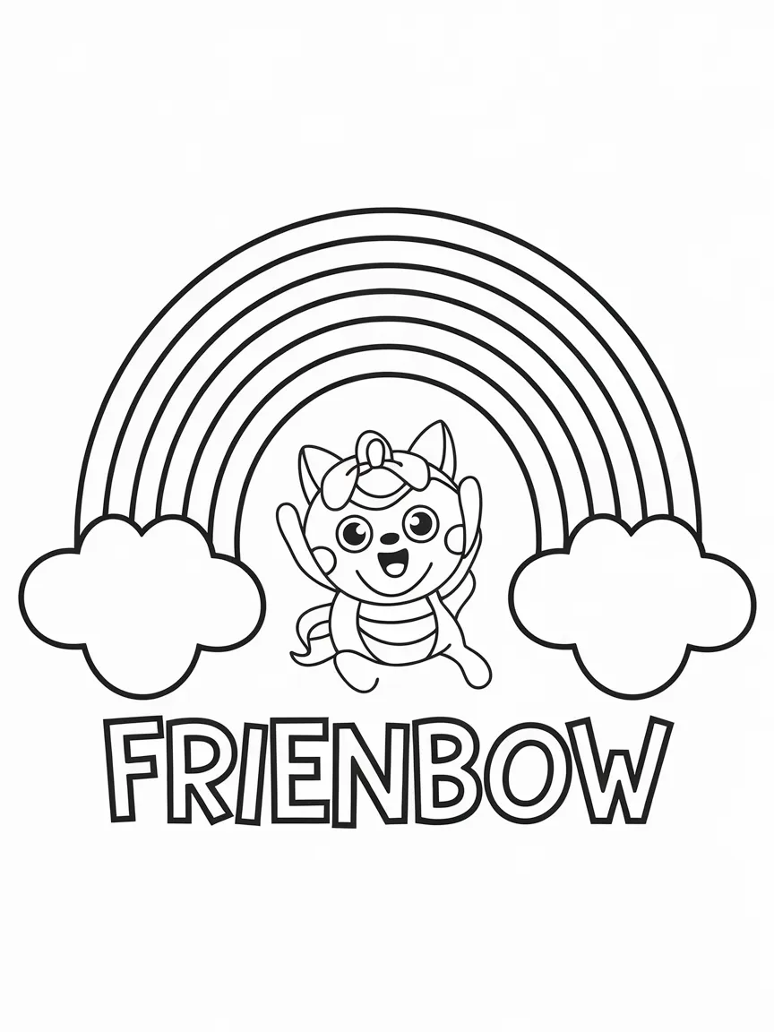 Rainbow friends coloring pages - 491 | ColoringPagesDesign