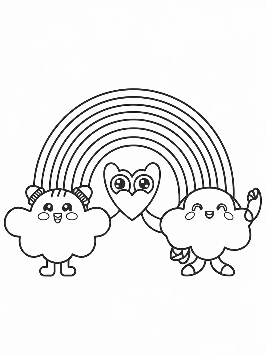 Rainbow friends coloring pages - 492 | ColoringPagesDesign