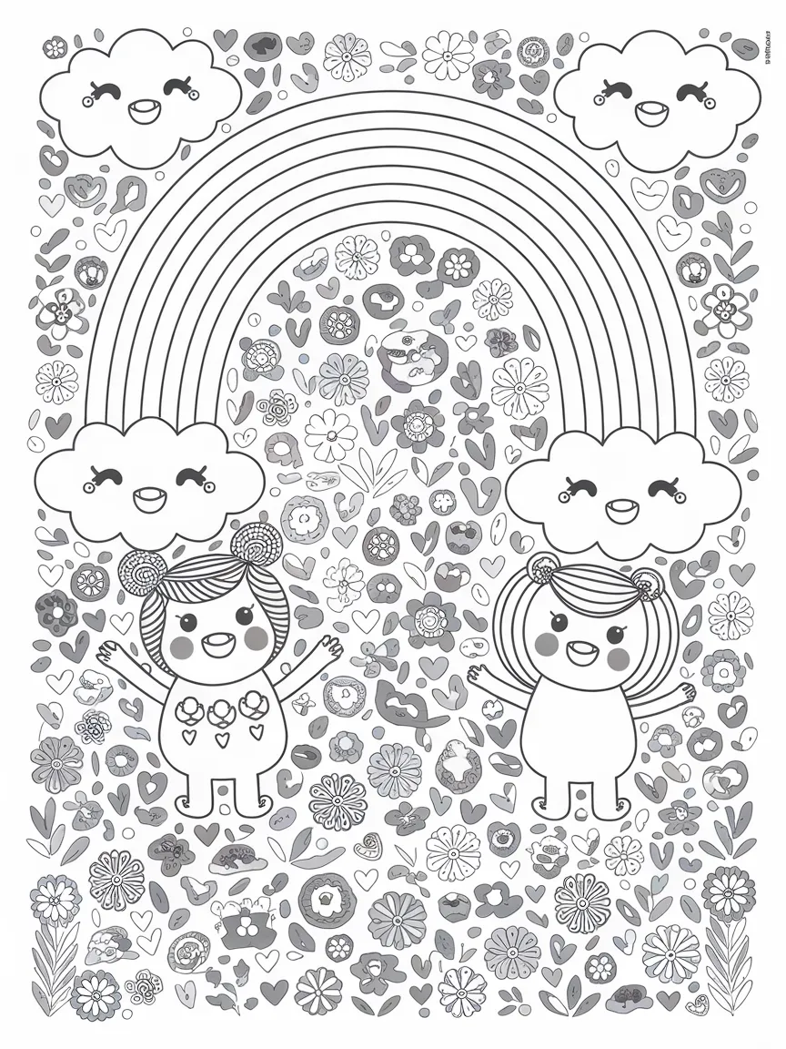 Rainbow friends coloring pages - 495 | ColoringPagesDesign