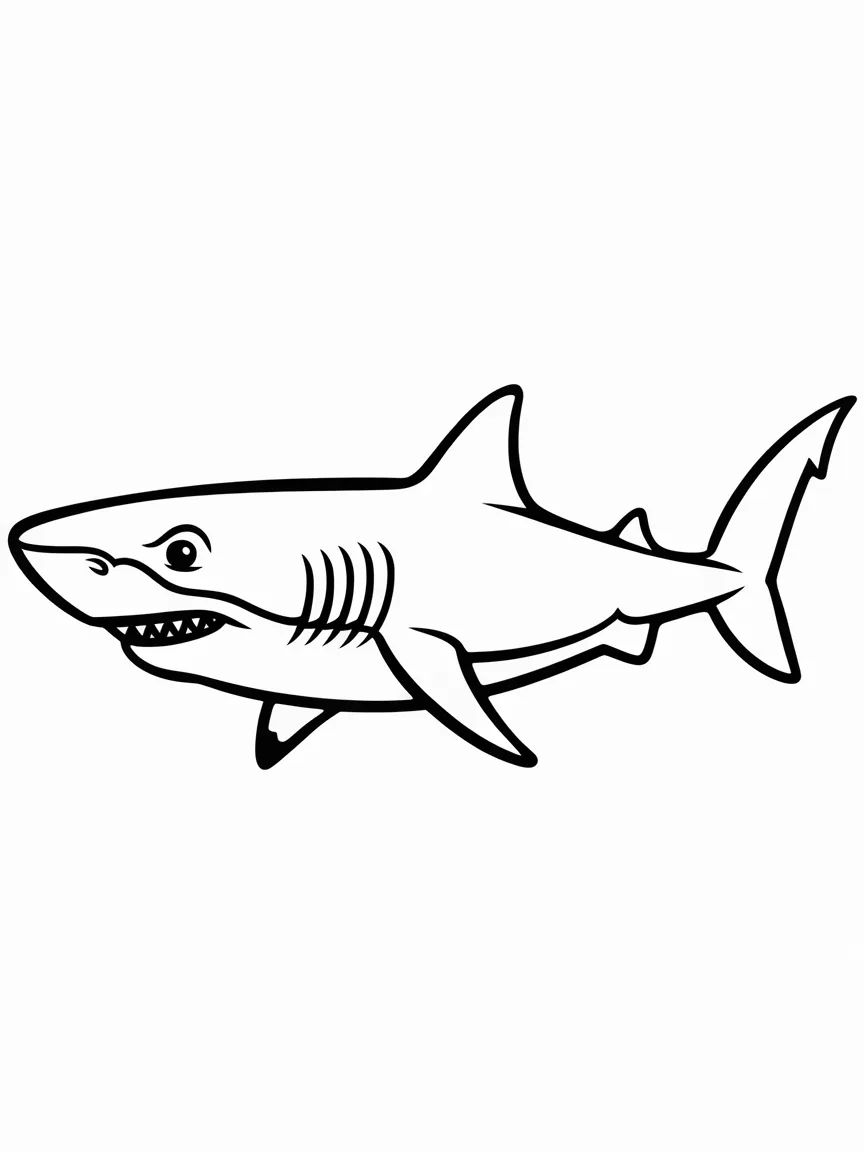 Shark coloring pages - 644 | ColoringPagesDesign