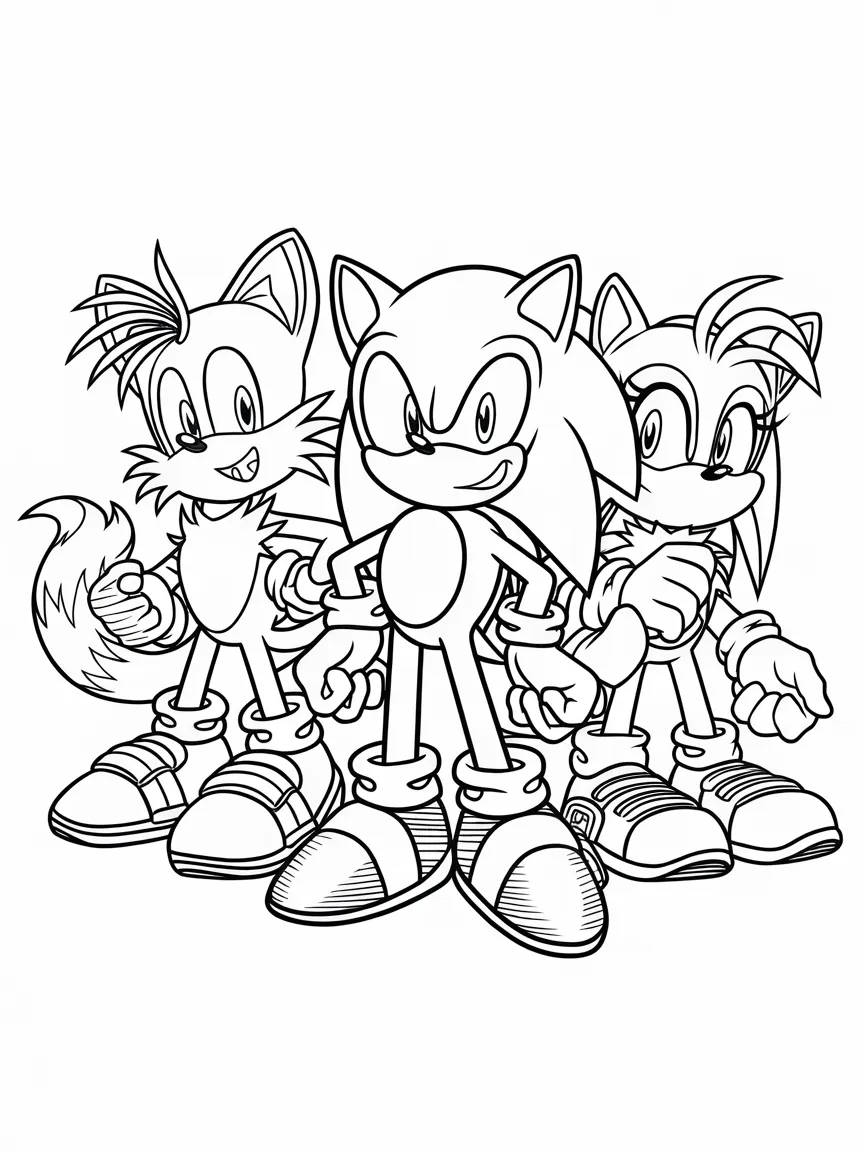 Sonic coloring pages - 1106 | ColoringPagesDesign