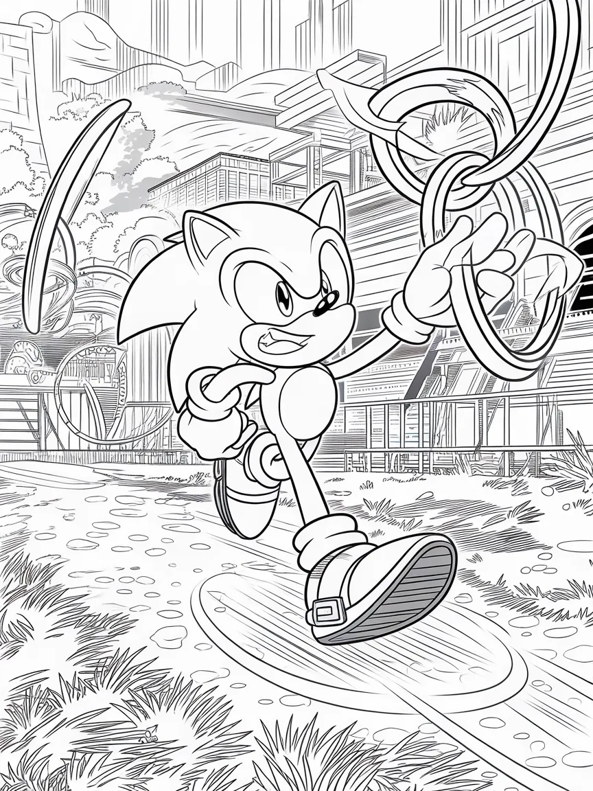 Sonic coloring pages - 1108 | ColoringPagesDesign