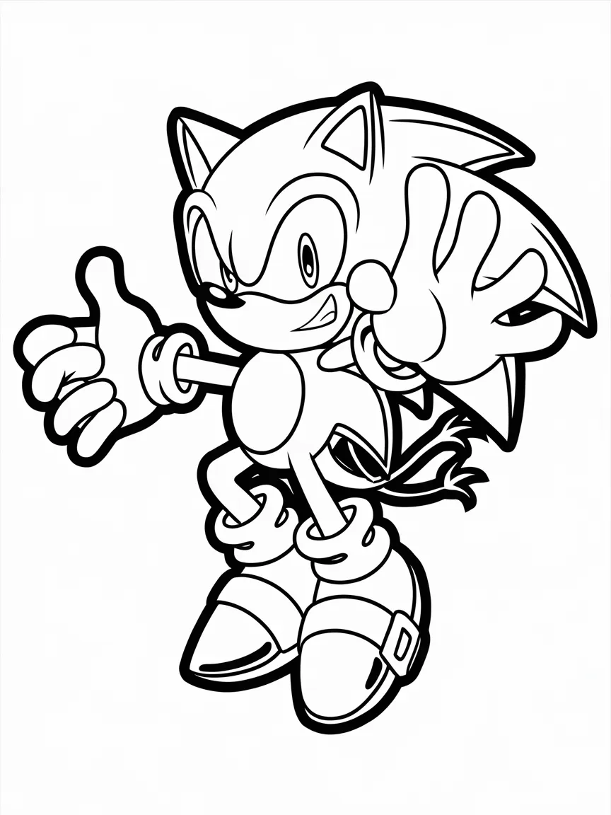 Sonic coloring pages - 1293 | ColoringPagesDesign