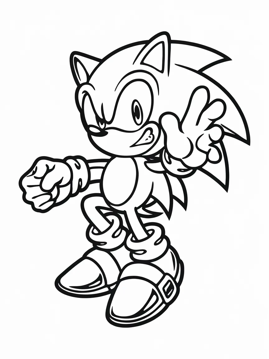 Sonic coloring pages - 1296 | ColoringPagesDesign