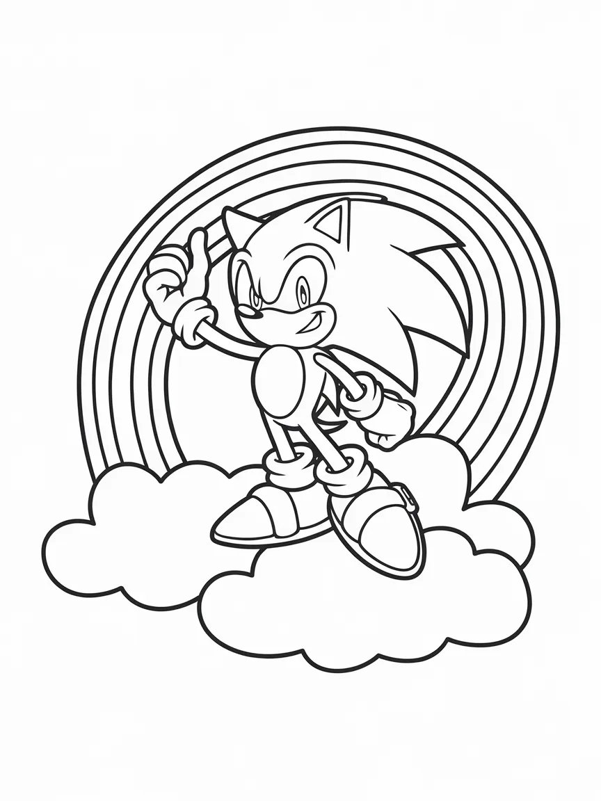 Sonic coloring pages - 2185 | ColoringPagesDesign