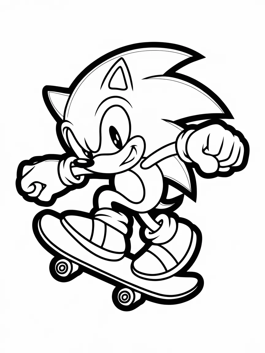 Sonic coloring pages - 2190 | ColoringPagesDesign