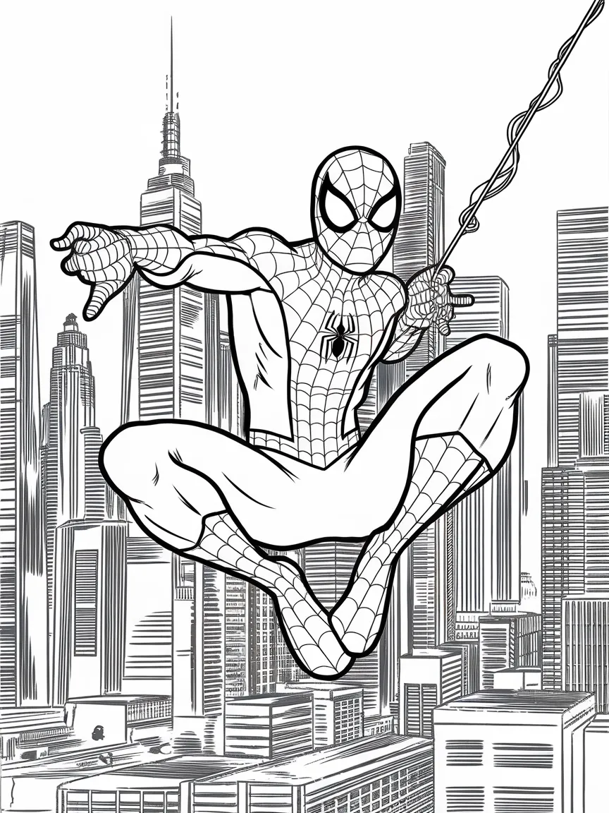 Spiderman coloring pages - 1150 | ColoringPagesDesign