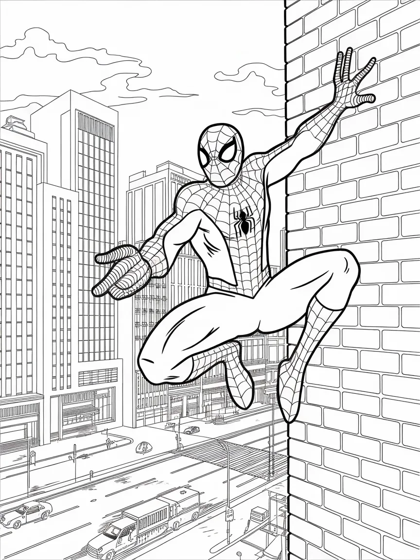 Spiderman coloring pages - 1153 | ColoringPagesDesign