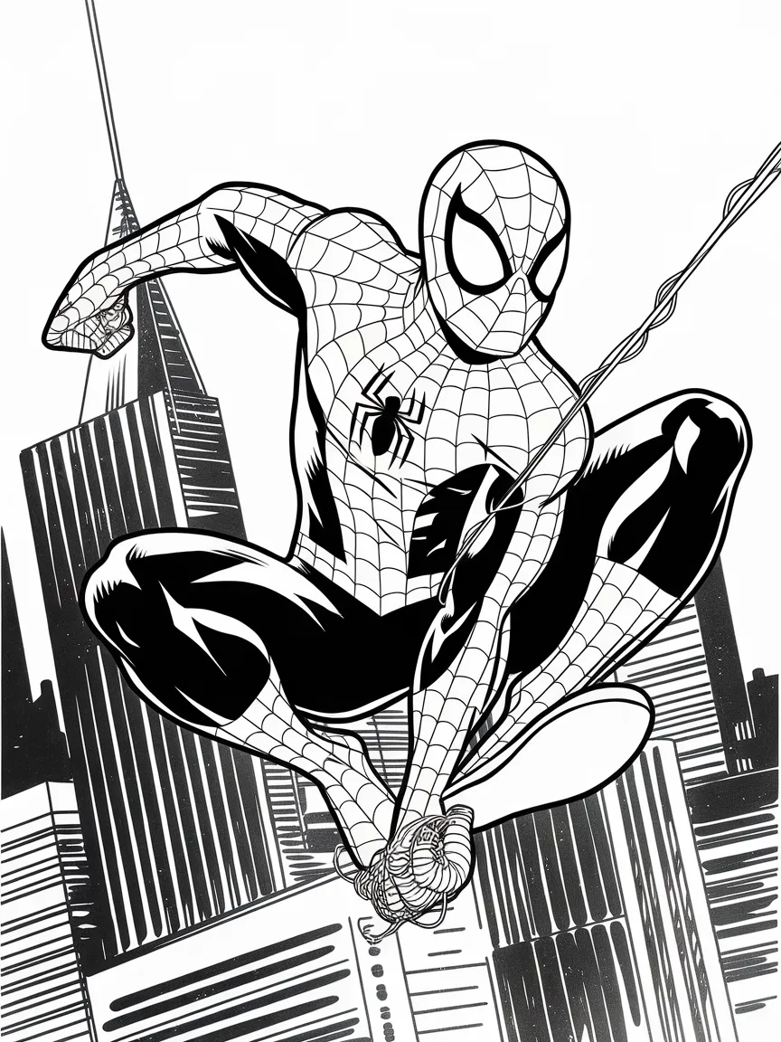 Spiderman coloring pages - 1156 | ColoringPagesDesign