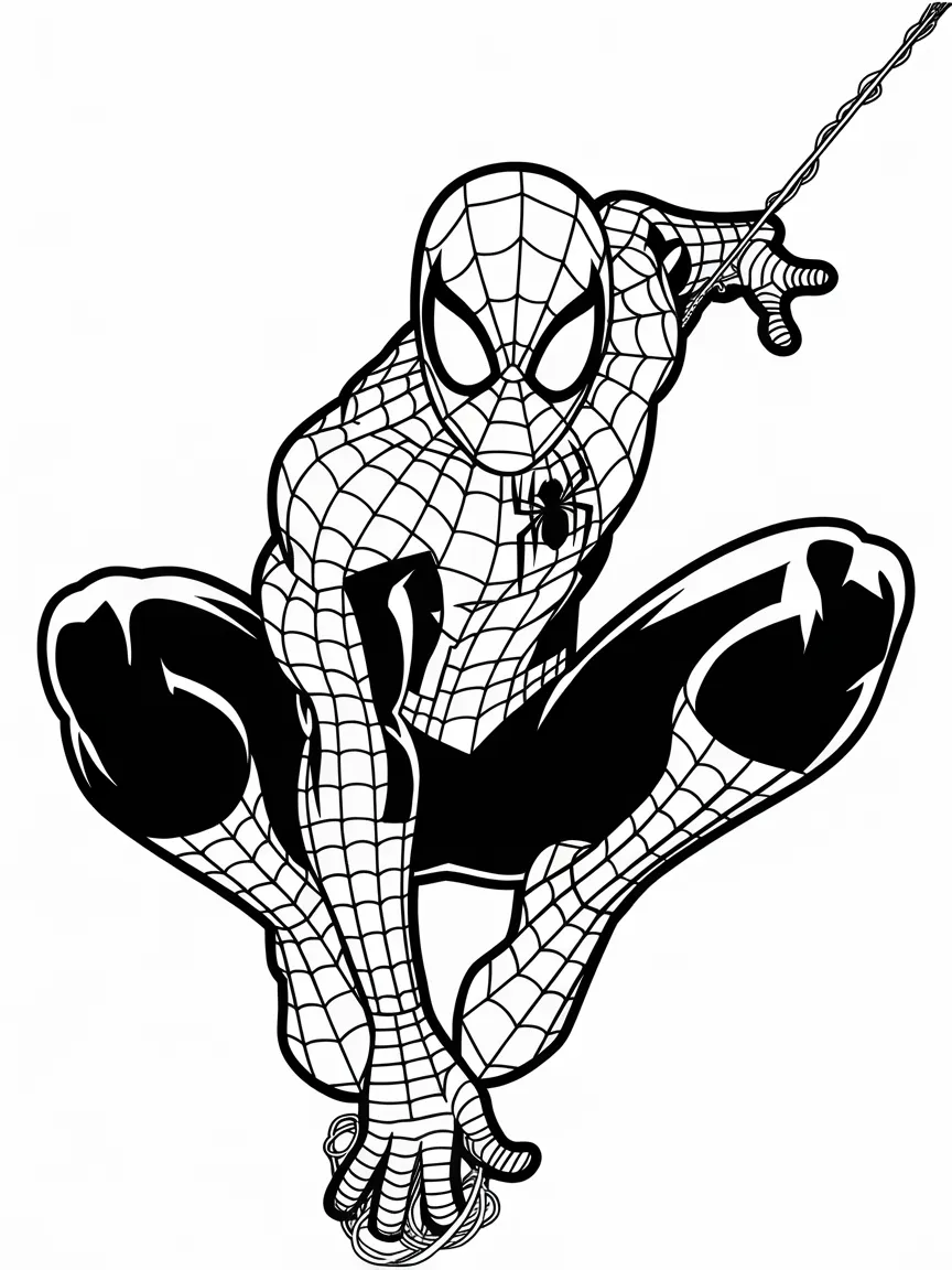 Spiderman coloring pages - 1254 | ColoringPagesDesign