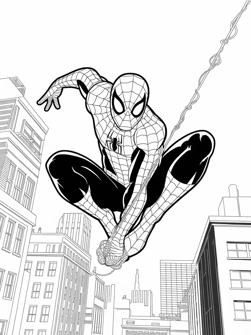 Spiderman coloring pages - 1255 | ColoringPagesDesign