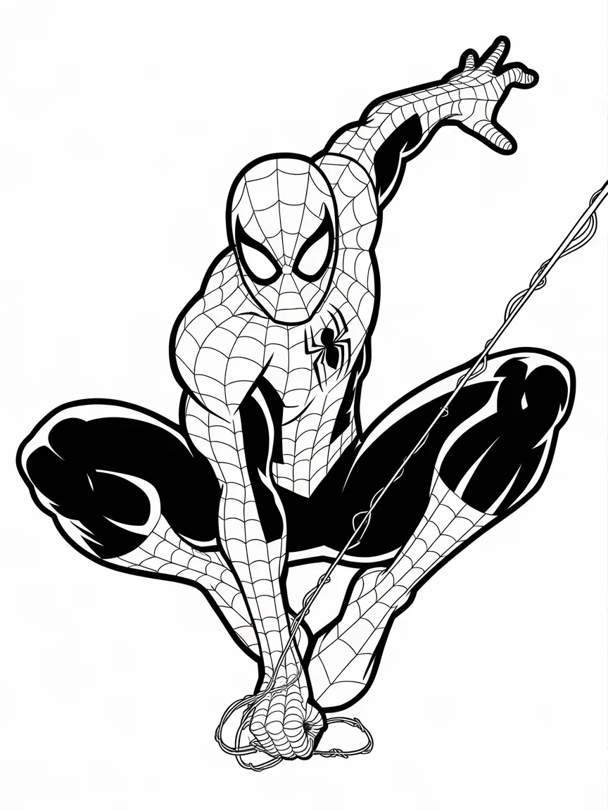 Spiderman coloring pages - 1256 | ColoringPagesDesign