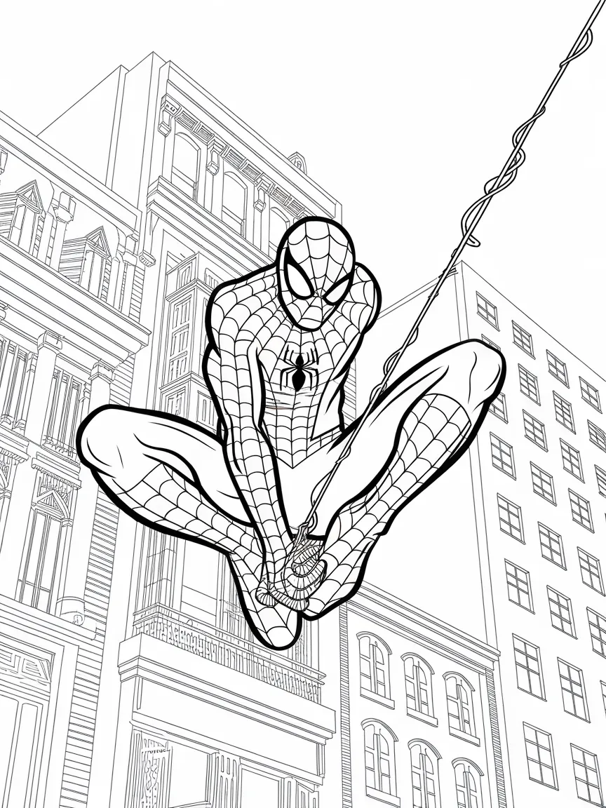 Spiderman coloring pages - 1264 | ColoringPagesDesign