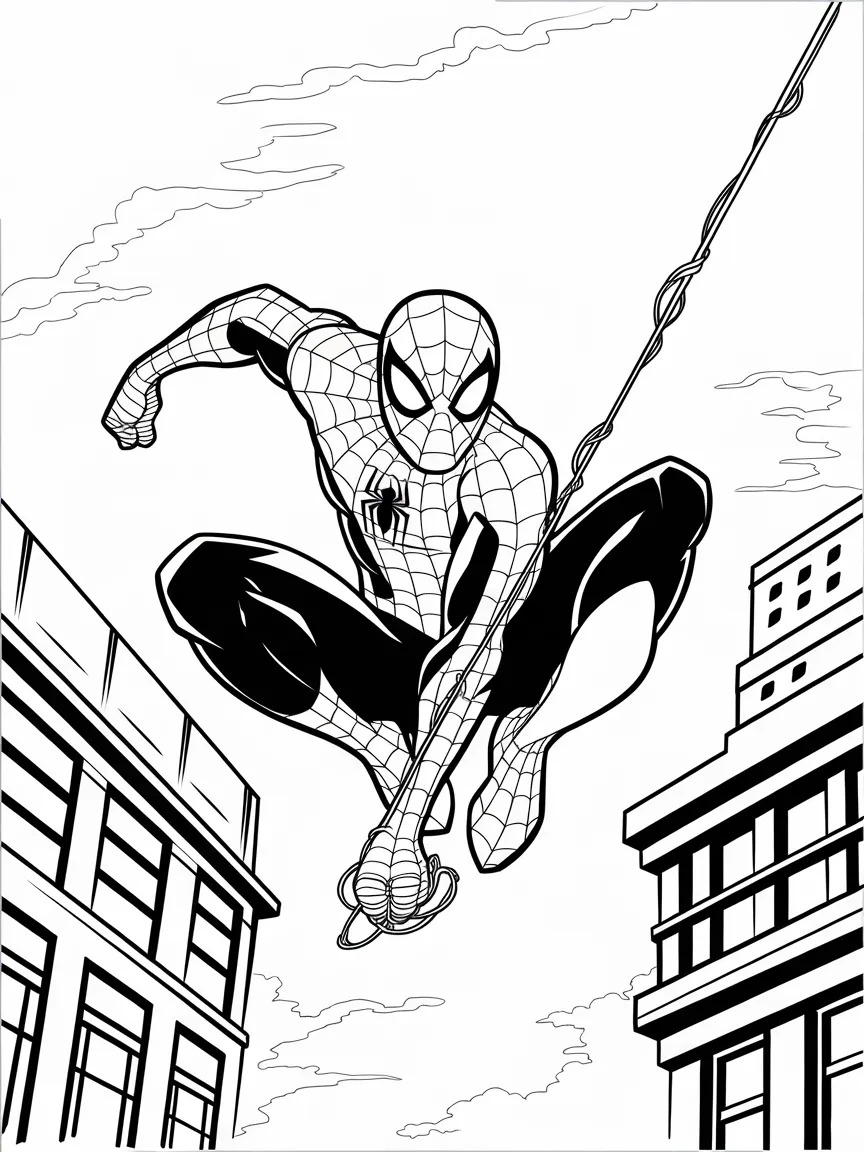 Spiderman coloring pages - 2175 | ColoringPagesDesign