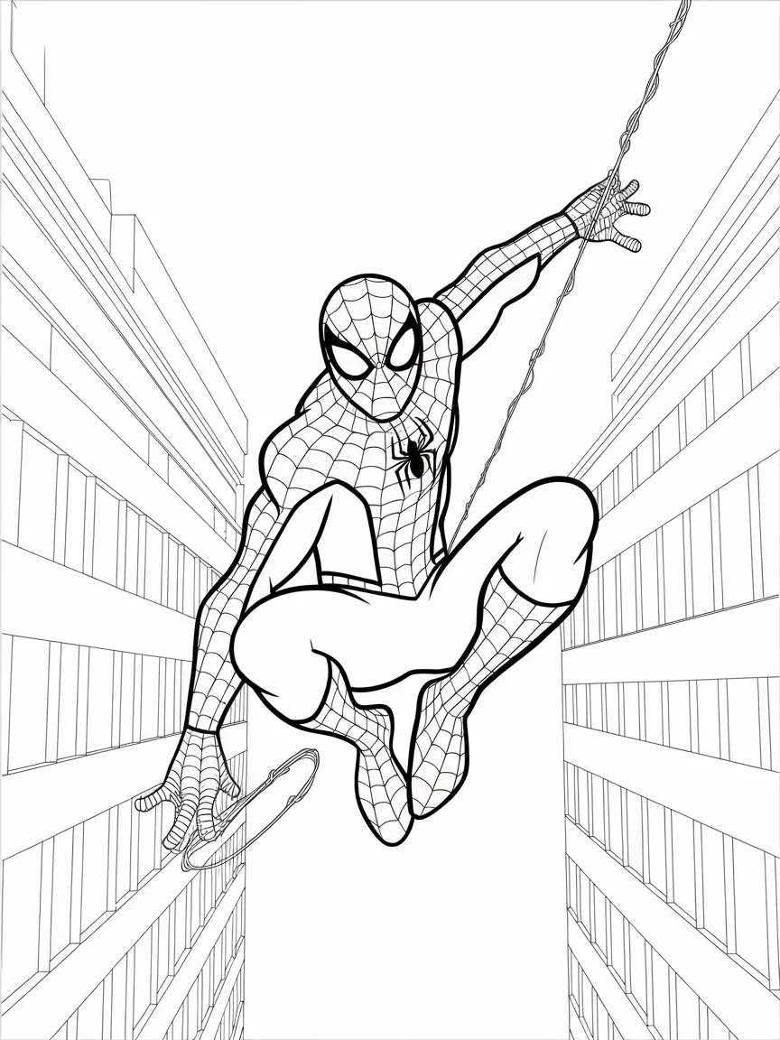 Spiderman coloring pages - 2177 | ColoringPagesDesign