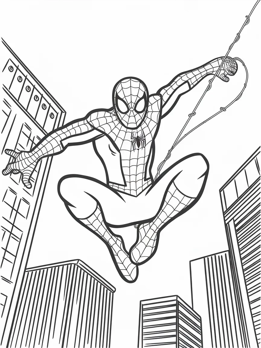 Spiderman coloring pages - 2180 | ColoringPagesDesign