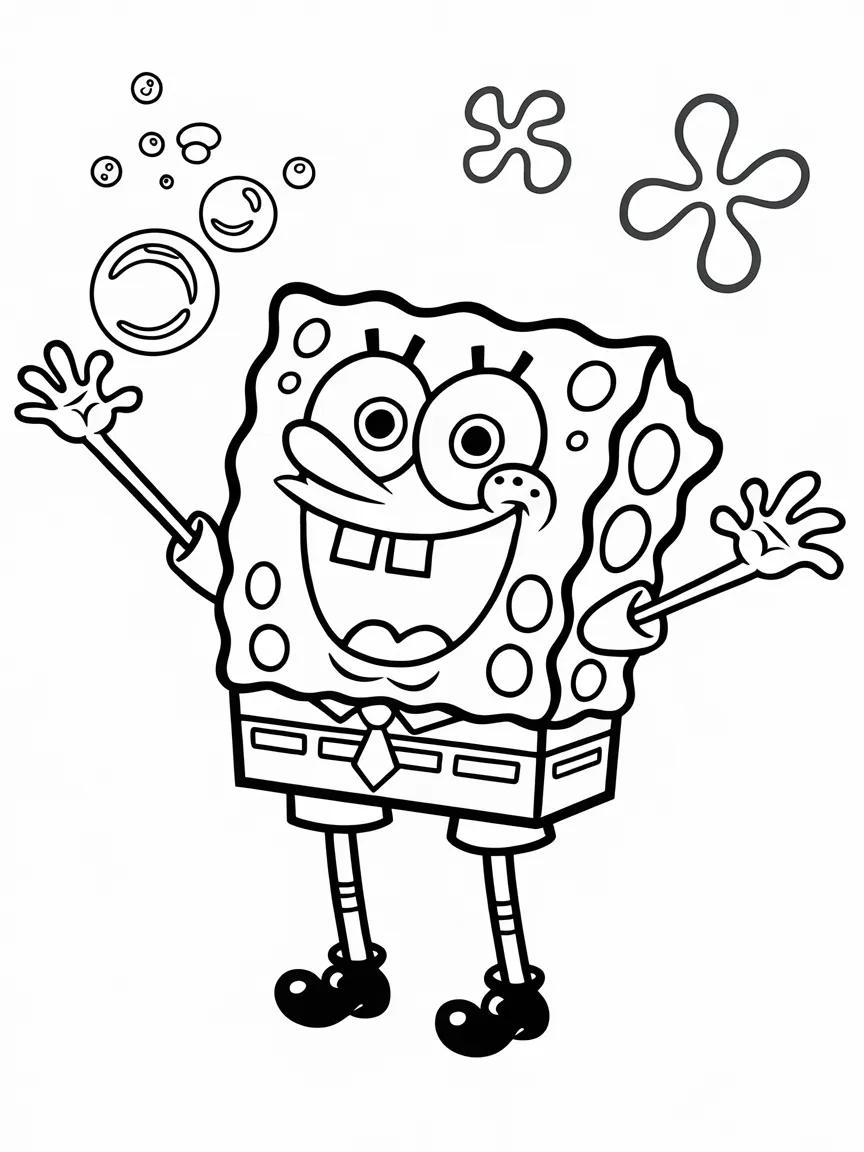 Spongebob coloring pages - 1553 | ColoringPagesDesign