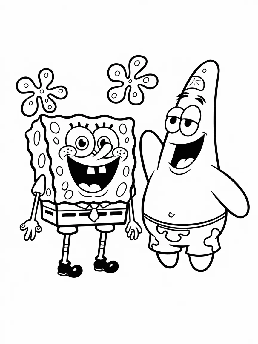 Spongebob coloring pages - 1554 | ColoringPagesDesign