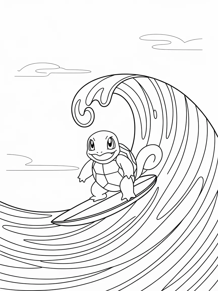 Squirtle coloring pages - 1938 | ColoringPagesDesign