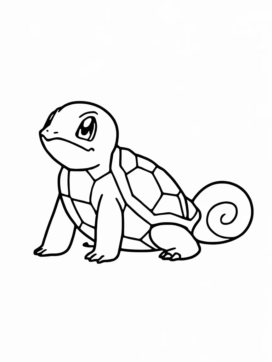 Squirtle coloring pages - 1939 | ColoringPagesDesign