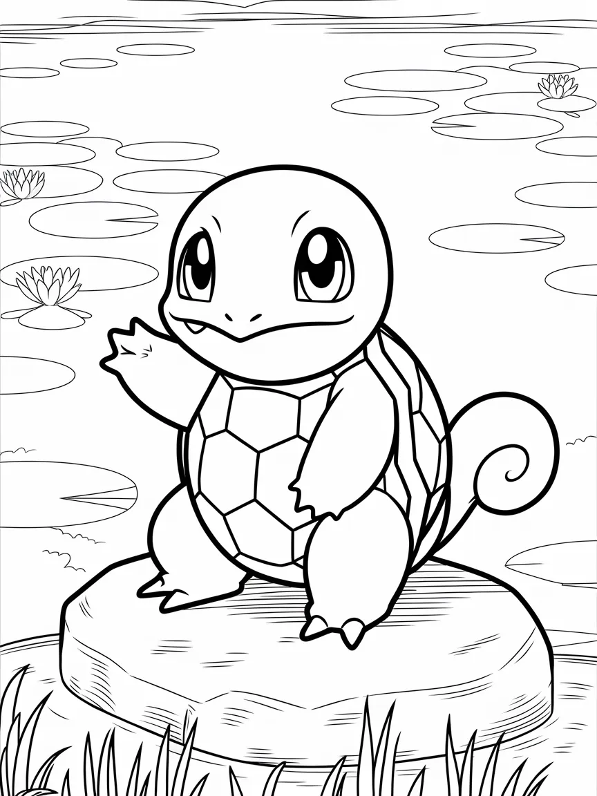 Squirtle coloring pages - 1940 | ColoringPagesDesign