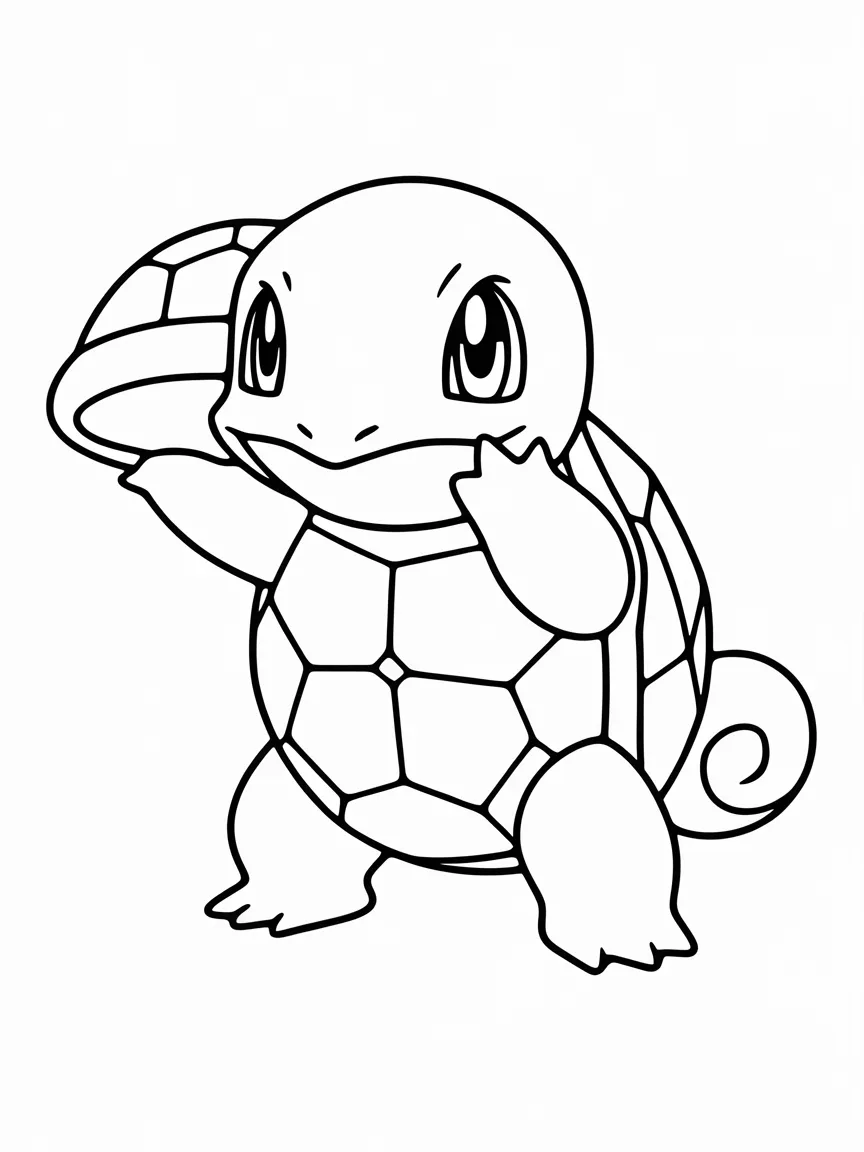 Squirtle coloring pages - 1942 | ColoringPagesDesign