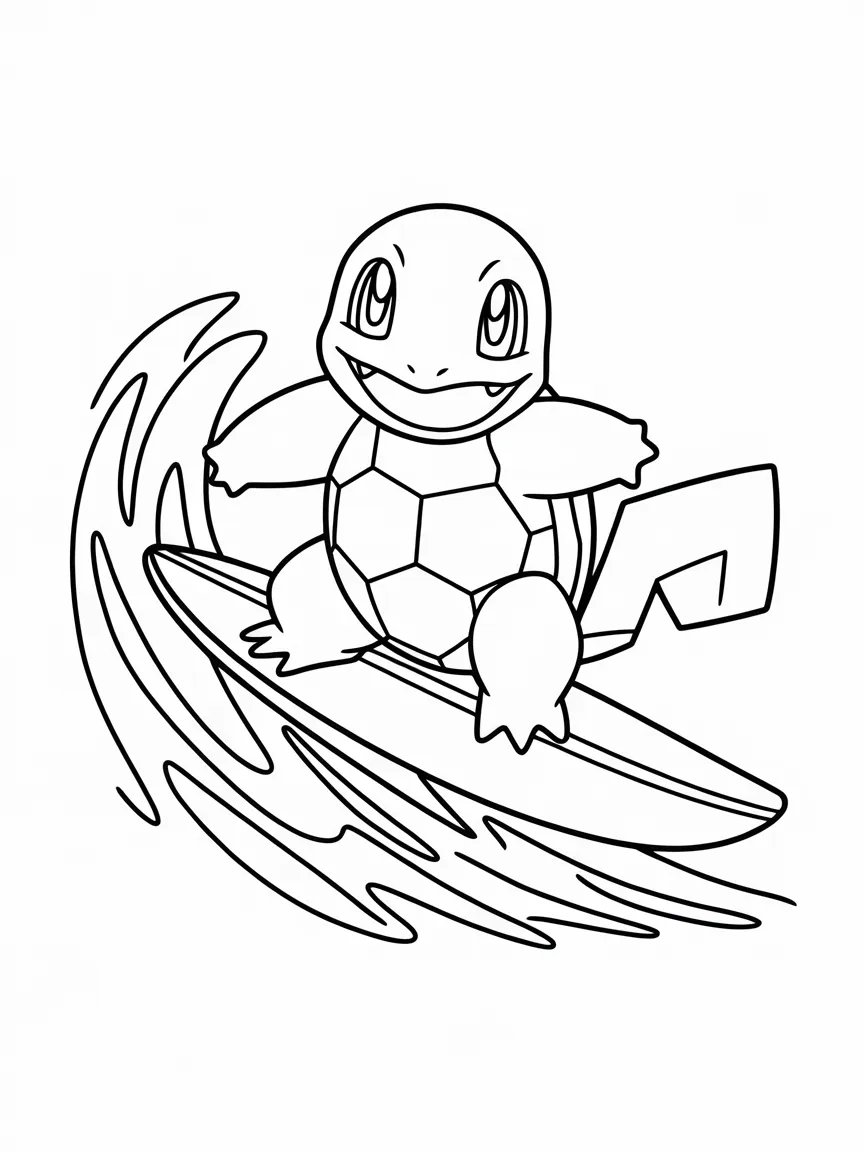 Squirtle coloring pages - 1943 | ColoringPagesDesign