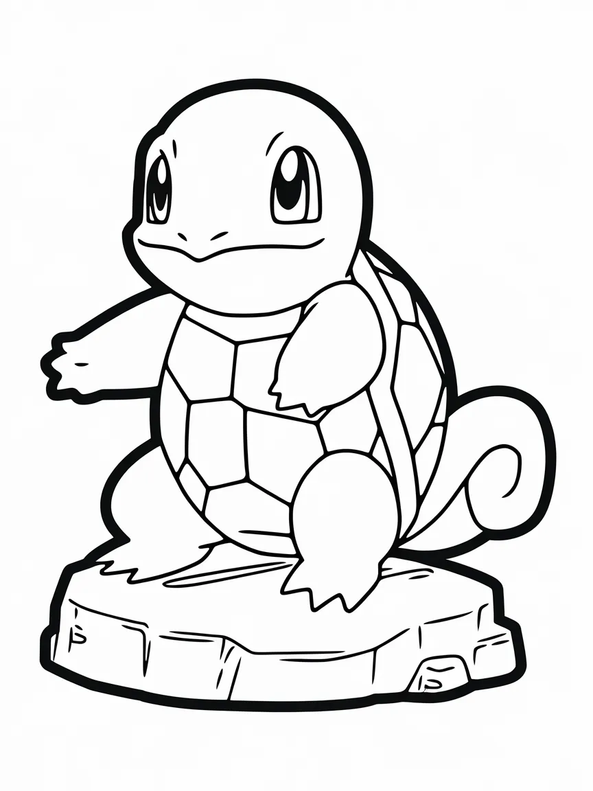 Squirtle coloring pages - 1944 | ColoringPagesDesign