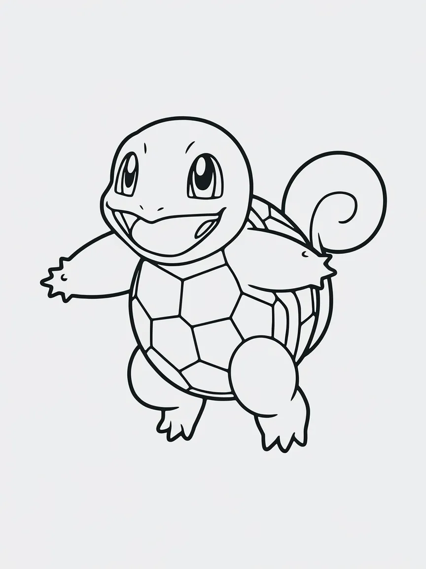 Squirtle coloring pages - 1945 | ColoringPagesDesign