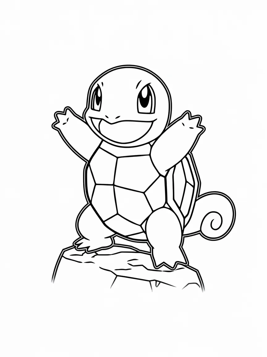 Squirtle coloring pages - 1948 | ColoringPagesDesign