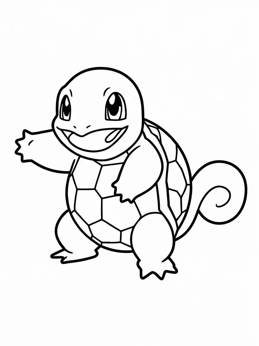 Squirtle coloring pages - 2448 | ColoringPagesDesign