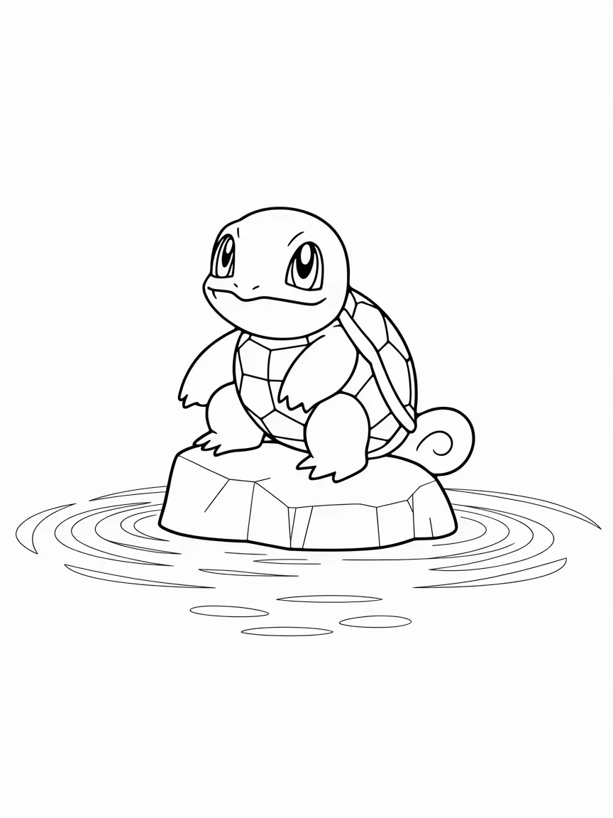 Squirtle coloring pages - 2451 | ColoringPagesDesign