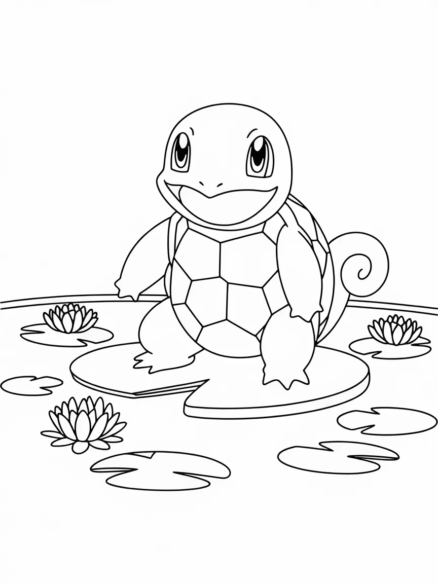 Squirtle coloring pages - 2453 | ColoringPagesDesign