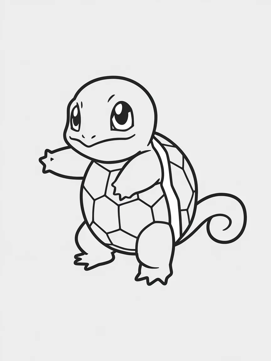 Squirtle coloring pages - 2454 | ColoringPagesDesign