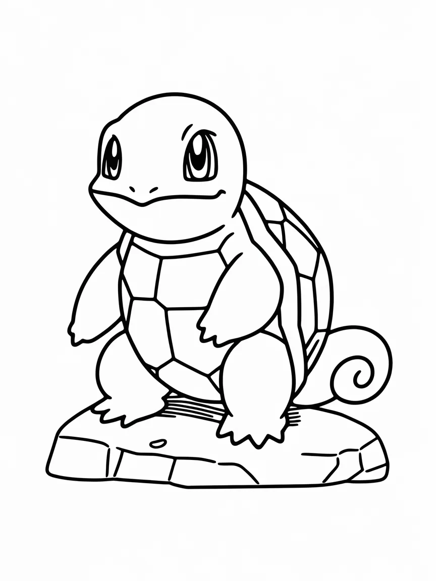 Squirtle coloring pages - 2455 | ColoringPagesDesign