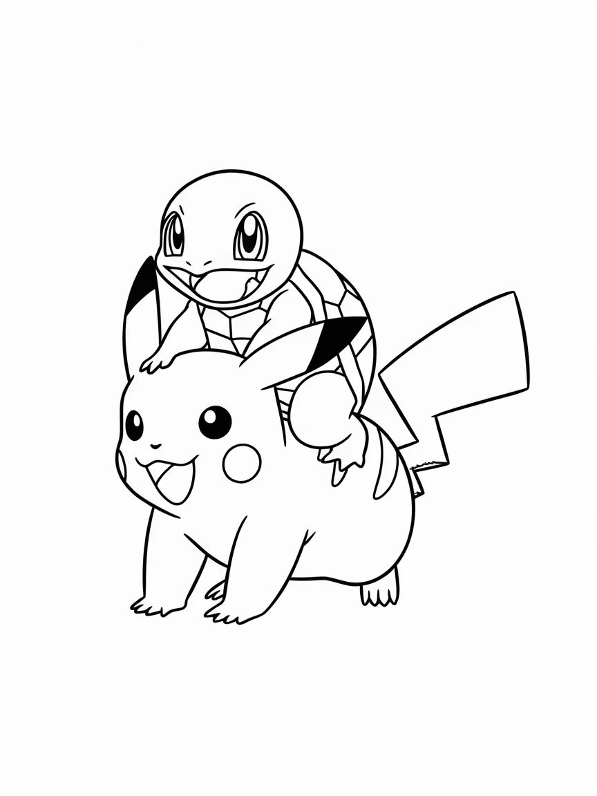 Squirtle coloring pages - 2103 | ColoringPagesDesign