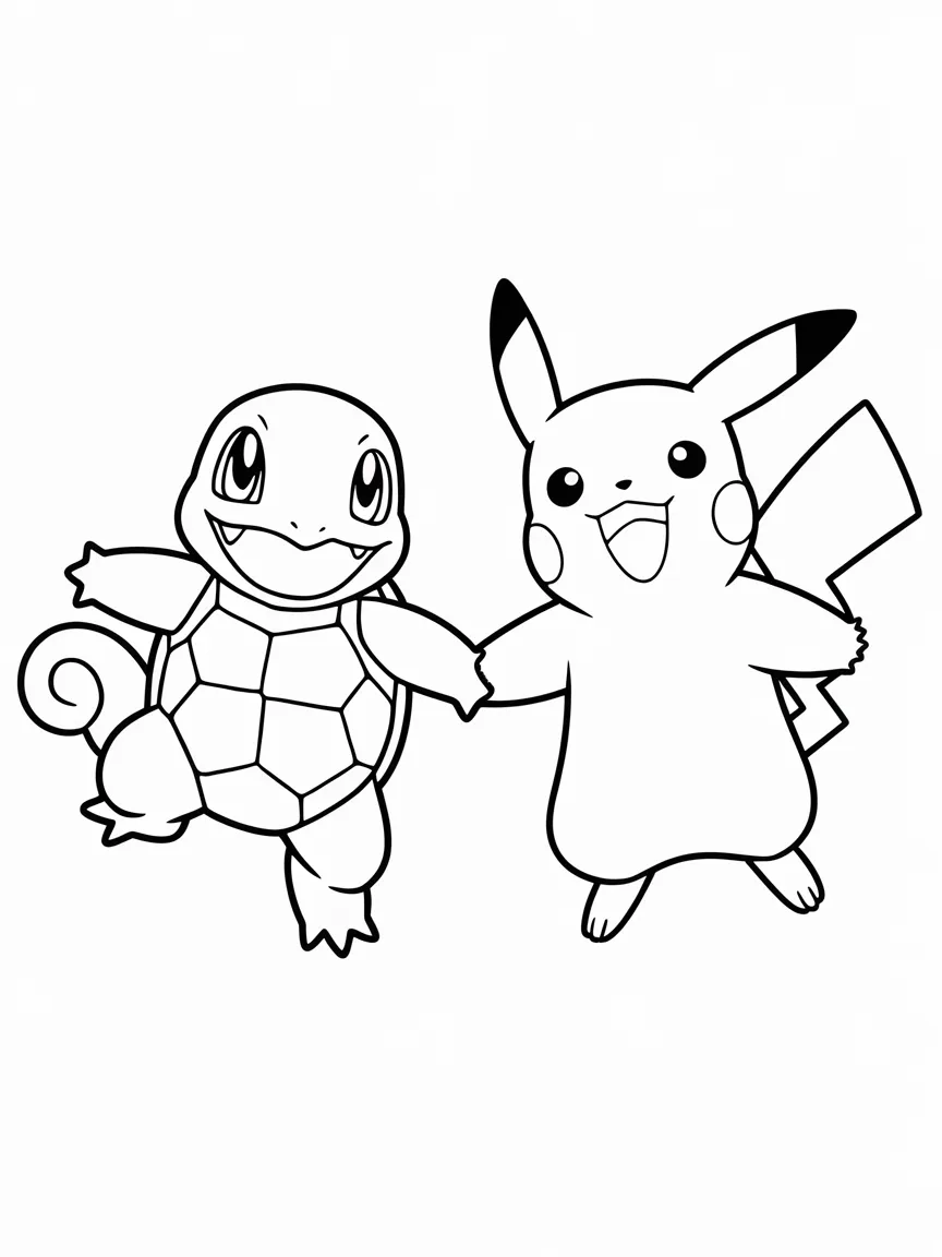 Squirtle coloring pages - 2104 | ColoringPagesDesign