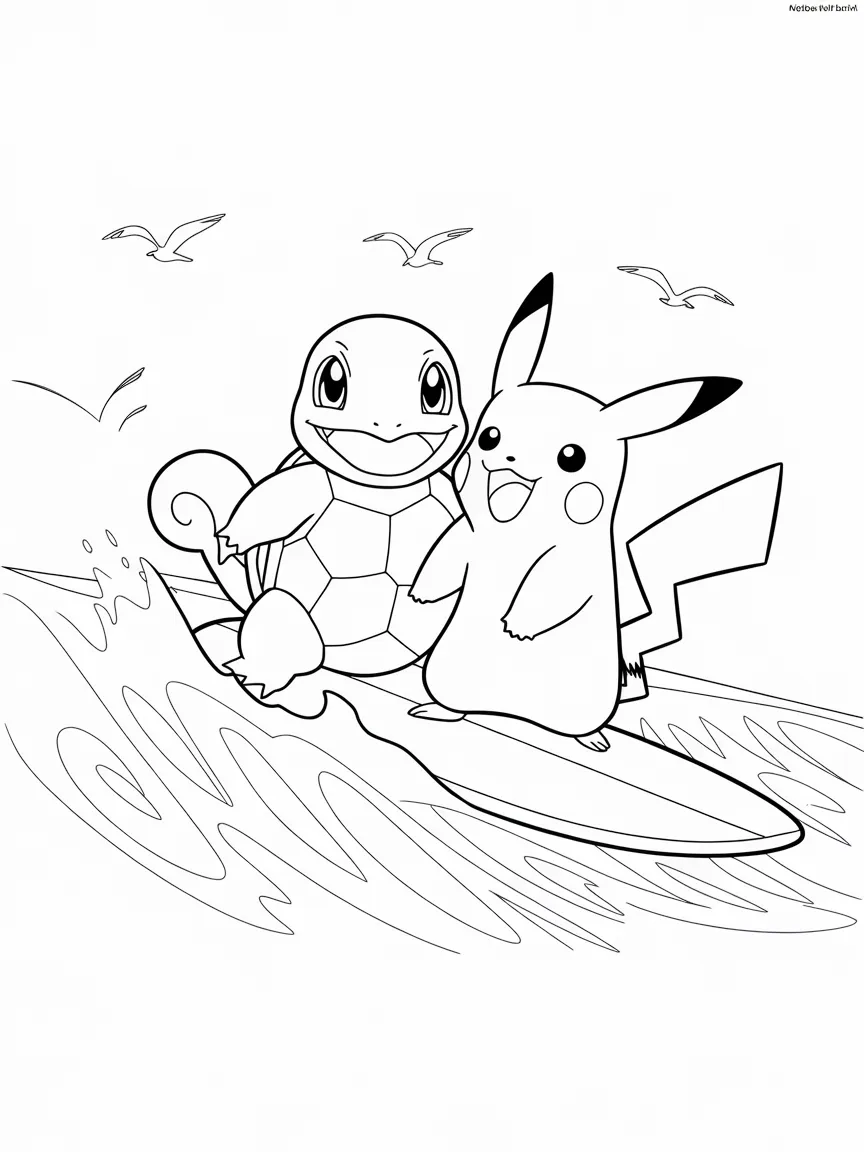 Squirtle coloring pages - 2105 | ColoringPagesDesign