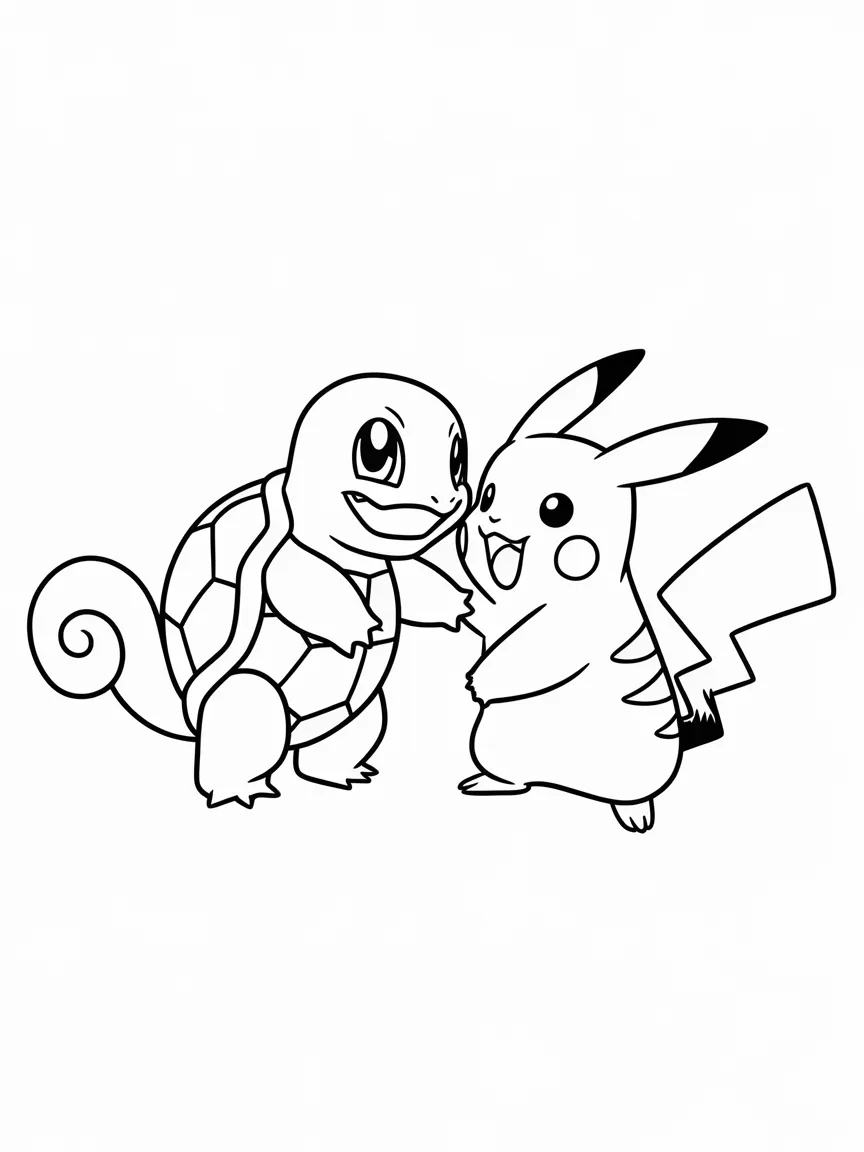 Squirtle coloring pages - 2106 | ColoringPagesDesign