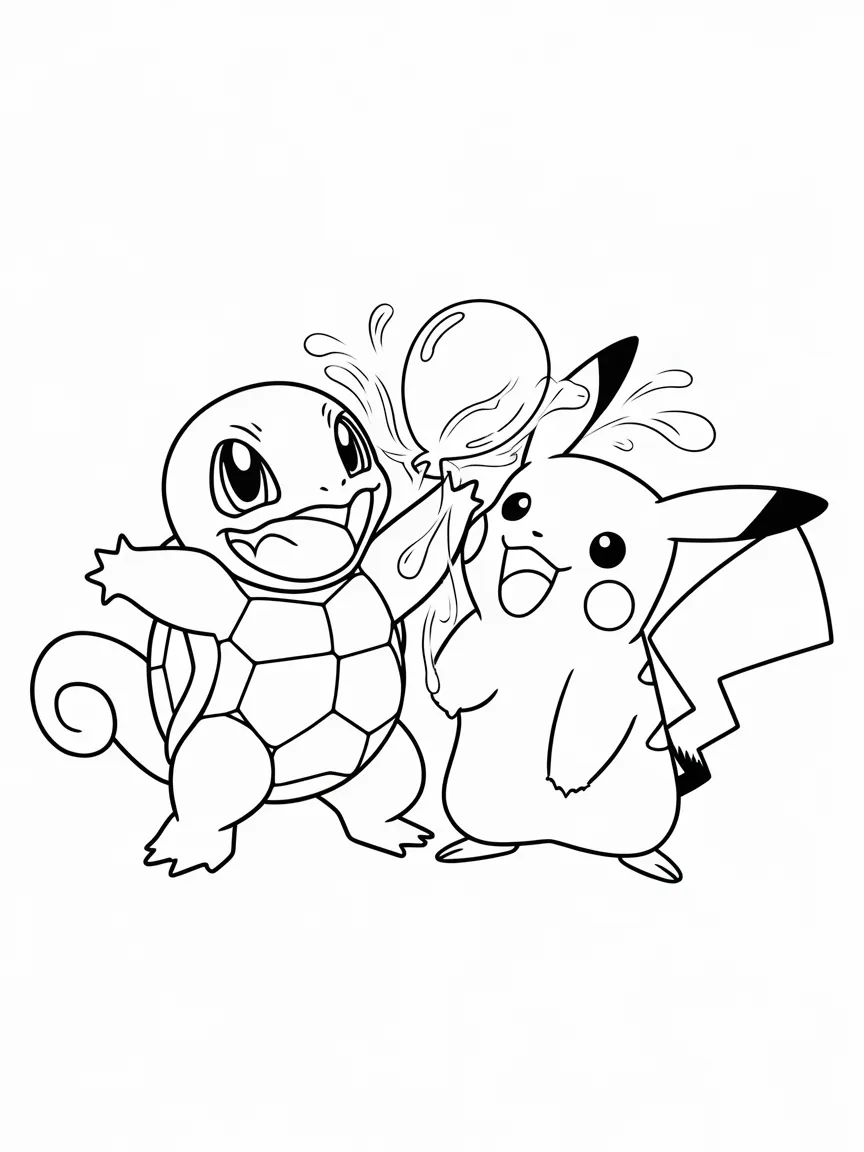 Squirtle coloring pages - 2107 | ColoringPagesDesign