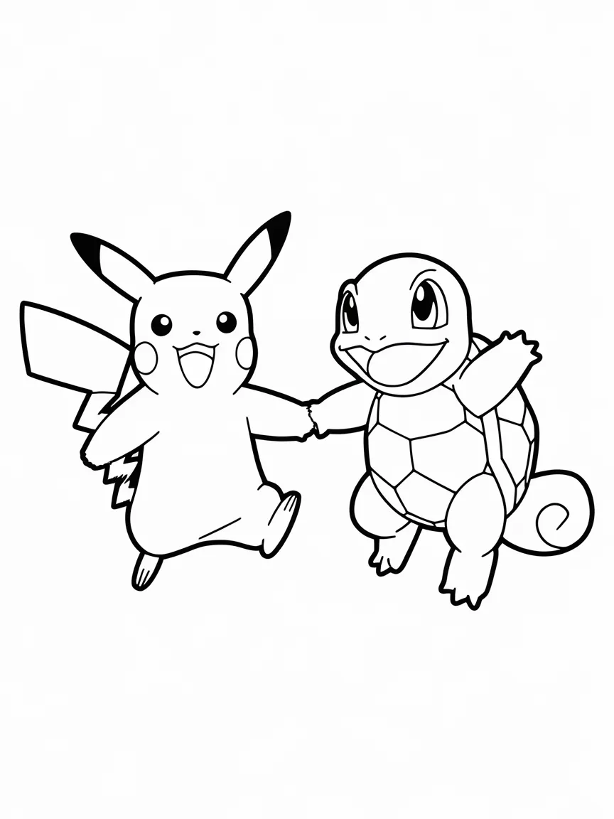 Squirtle coloring pages - 2110 | ColoringPagesDesign