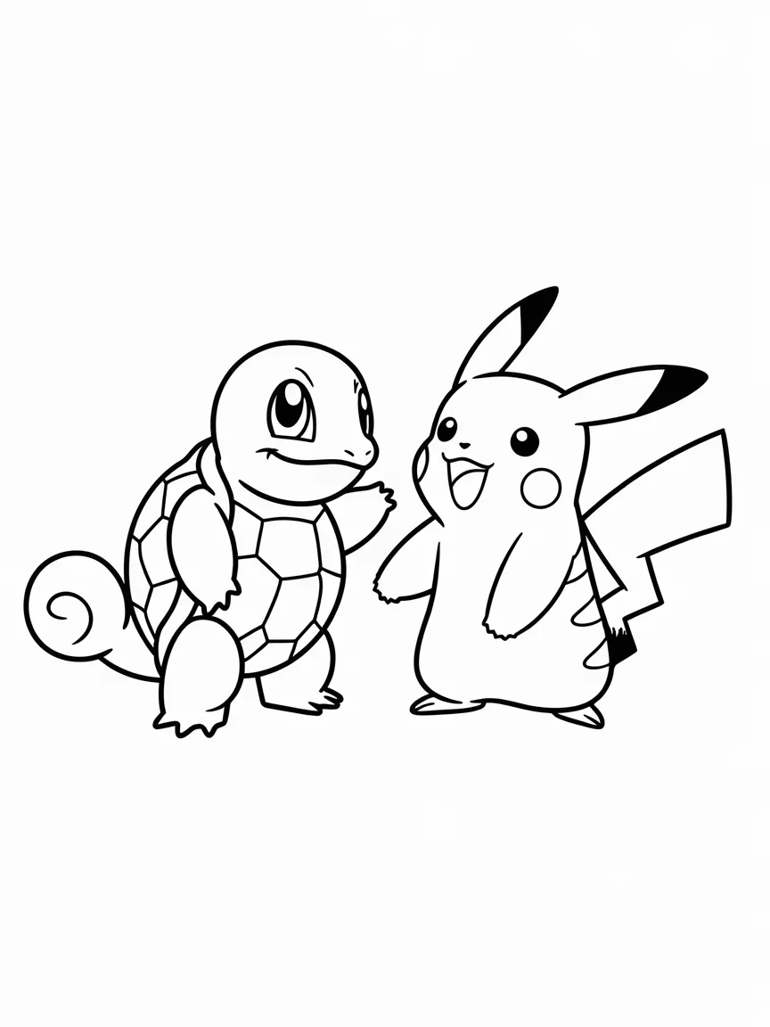 Squirtle coloring pages - 2111 | ColoringPagesDesign