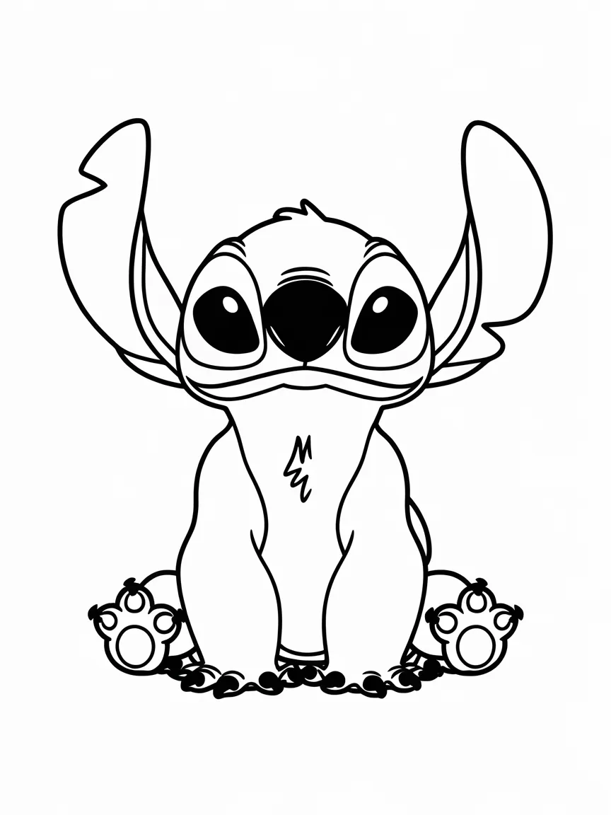 Stitch coloring pages - 167 | ColoringPagesDesign